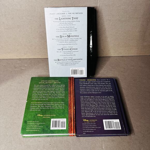 RICK RIORDAN Lot The Last Olympian Demigod Diaries & Demigod Files HC YA Fantasy - Picture 2 of 16